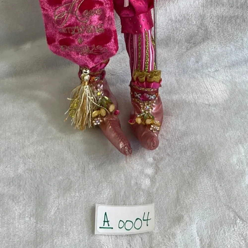 Mark Roberts Hope Fairy Collectible Doll Pink Velvet Sequin Jeweled Whimsical